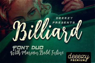 Billiard Font Duo: The Cool Retro Style for Modern Design