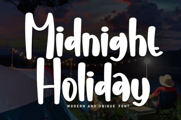 Midnight Holiday Font: A Friendly Touch for Modern Designs