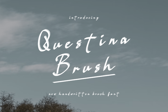 Questina Brush Font: A Textured Handwritten Typeface for Modern Design