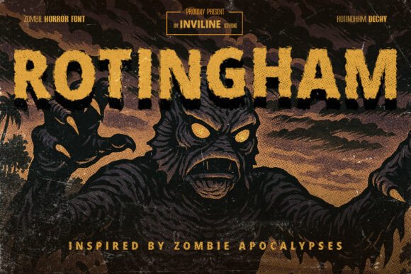 Rotingham Font: Capturing the Undead Aesthetic in Modern Horror Design