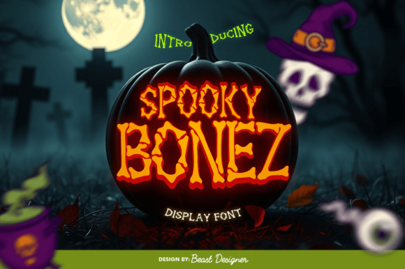 Unleash Halloween Creativity with SpookyBonez Font