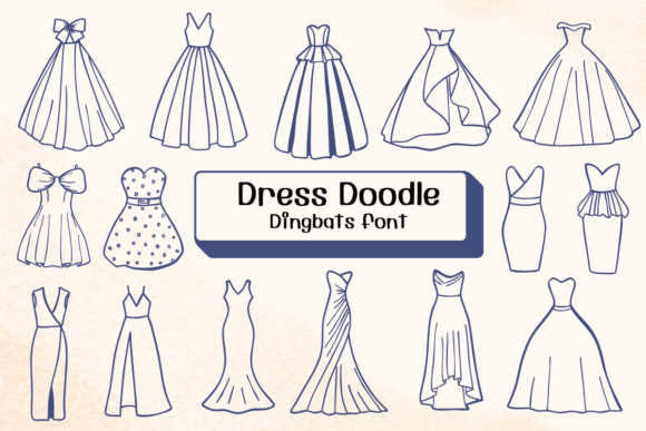 Unleashing Creativity: The Charm of Dress Doodle Font