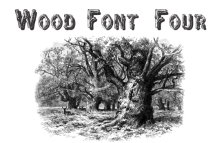 Wood Font Four: A Designer's Guide to Organic Typography